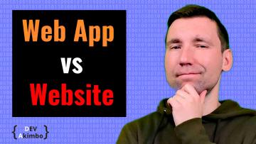 Thumbnail for 'Web App vs Website' post