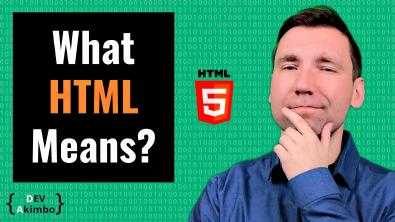 What HTML5 Means